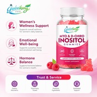 Gummies d'Inositol Marque Blanche OEM pour l'Équilibre Hormonal et le Soutien de la Fertilité avec ALA, Vitamine D3, B12 et Chrome