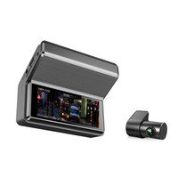 Nouveauté SJS SJ-Q8 Caméra embarquée pour voiture avec écran LCD de 3,16 pouces, caméra de rétroviseur 1080P, enregistreur de conduite avec double objectif et vision nocturne
