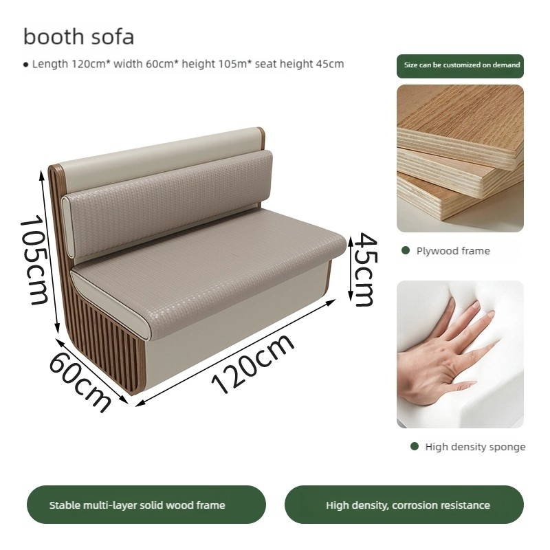 Sofa de cabine de 1.2m