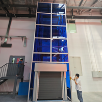 Sistema de Transporte de Cadena de Acero al Carbono Programado por PLC Universal de 380V 50Hz, Línea de Maquinaria Química, Elevador Vertical para Plantas