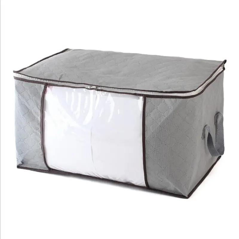 Decorative Vision canvas storage boxes with lids quilt and cotton clothing storage bag