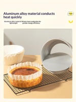 Moule à cheesecake basque 4 et 6 pouces, avec feuilles de cuisson antiadhésives en papier, qualité alimentaire, recyclables, fabriquées en Chine