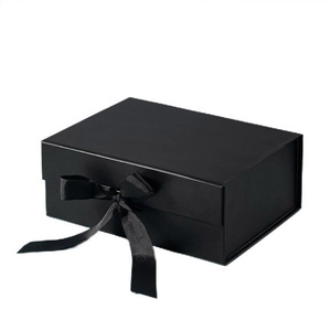 Elegante Caja de Cartón Magnética con Cinta Disponible en Blanco Negro Rosa Naranja para Bodas y Aniversarios-Listo para Enviar - Product Image 3