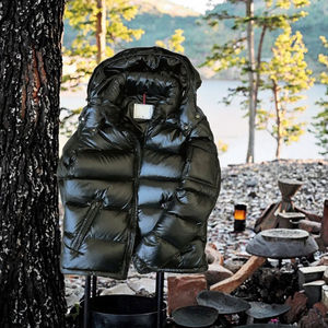 2024แจ็คเก็ตลำลองสำหรับผู้ชาย, เสื้อโค้ทขนเป็ดมีฮู้ดผ้าฝ้ายโอเวอร์ไซส์ - Product Image 2