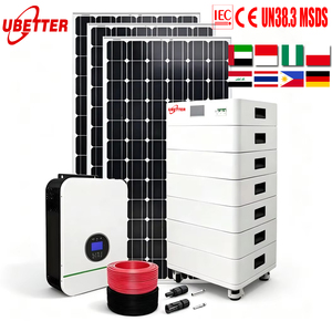 Sistema de Batería Solar Monocristalina MPPT de 51.2V 5kw 10kw 20kw, Personalizable, Completo, Fuera de la Red, para el Hogar - Product Image 1