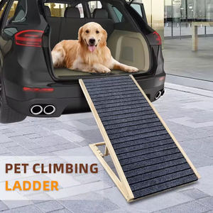 Rampe d'<span class=keywords><strong>escalier</strong></span> <span class=keywords><strong>pour</strong></span> animaux de compagnie en bois massif écologique avec poignée antidérapante <span class=keywords><strong>pour</strong></span> chiens de petite, moyenne et grande taille, utilisation intérieure à la maison - Product Image 5
