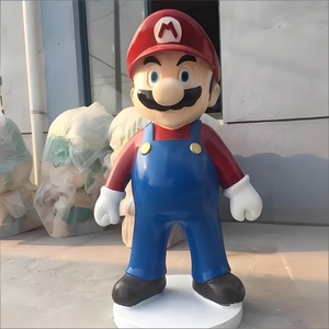 Figurines de Mario <span class=keywords><strong>en</strong></span> résine de fibre de verre grandeur nature personnalisées, série de cadeaux, figurines d'action Mario Bros de qualité supérieure pour la décoration intérieure des magasins - Product Image 4