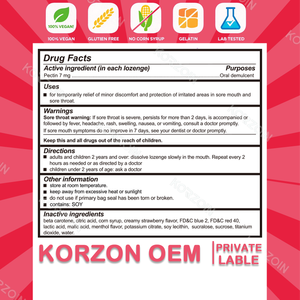 नीम स्वस्थ गले में खराश खांसी की सूजन कार्यात्मक चीनी मुक्त यूकेलिप्टस क्रीम स्ट्रॉबेरी स्वाद हार्ड कैंडी खांसी की बूंदें - Product Image 3