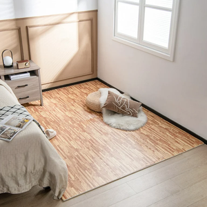 سجادة أرضية خشبية من رغوة إيفا أنيقة من الرغوة ، أرضيات واقية من الألغاز ، بلاط أرضيات متشابك بلون بني غامق للجيم المنزلي - Product Image 4