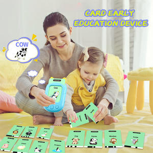 Nouvelles cartes flash en plastique pour enfants d'âge préscolaire, machine <span class=keywords><strong>de</strong></span> lecture musicale éducative pour l'apprentissage des mots et des langues, fonctionnant sur piles - Product Image 4