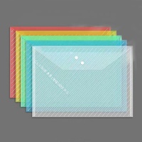 Pochettes A4 étanches à fermeture à pression avec logo personnalisé, en PP transparent, pour documents – Idéales pour organiser vos dossiers (Offre Spéciale)