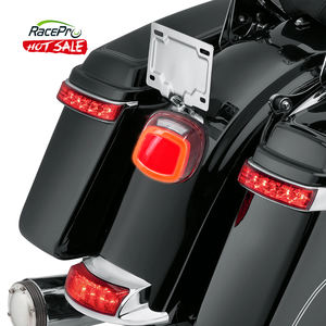 Racepro – sac de selle de moto, feu arrière à LED avec <span class=keywords><strong>clignotant</strong></span> pour <span class=keywords><strong>Harley</strong></span> <span class=keywords><strong>Davidson</strong></span> Touring 2014-2019 - Product Image 1