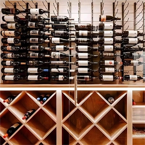 ODM-Cubos, refrigeradores y soportes personalizados de madera, diseño de estante de esquina de bodega de vino antiguo, OEM no es compatible con sostenible - Product Image 2