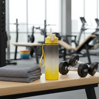 Bouteille d'eau sport 3-en-1 en caoutchouc de 40 oz à grande capacité, couleur dégradée, avec paille, écologique, compatible eau bouillante, pour le voyage