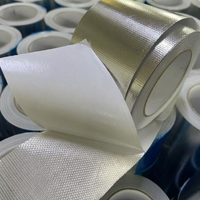 Ruban en aluminium pur laminé, imperméable, résistant aux hautes températures, ignifuge, renforcé, pour l'enroulement des tuyaux