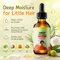 Logo personnalisé Huile capillaire naturelle pour enfants sans sulfate et sans parabène pour la brillance des cheveux au miel