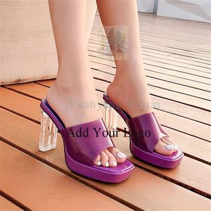 Venta Sandalias 2023 para <span class=keywords><strong>mujer</strong></span> 9 Sandalias de tacón transparente Sandalias transparentes para <span class=keywords><strong>mujer</strong></span> Zapatillas coloridas elegantes Zapatos de talla grande - Product Image 5