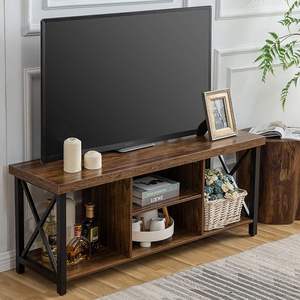 Soporte para <span class=keywords><strong>TV</strong></span> de hasta 55 Pulgadas, Mueble para <span class=keywords><strong>TV</strong></span> con Almacenamiento Abierto, Consola para <span class=keywords><strong>TV</strong></span> con Estantes para Sala de Estar, Sala de Entretenimiento - Product Image 2