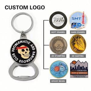 Porte-clés décapsuleur multifonctionnel en métal, avec logo personnalisé en 3D, idéal pour la promotion publicitaire et les petits cadeaux. - Product Image 4