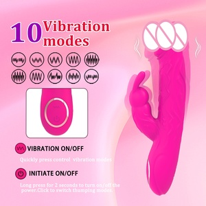 Hot Selling 10-Gang Teleskop G-Punkt Vibrator Flirten Kaninchen Dildo für Frauen Sexspielzeug - Product Image 5