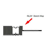 Mini étiquettes RFID pour bijoux, étiquettes de sécurité auto-adhésives UHF, fréquence 860-960 MHz, étiquette intelligente pour la gestion des bijoux