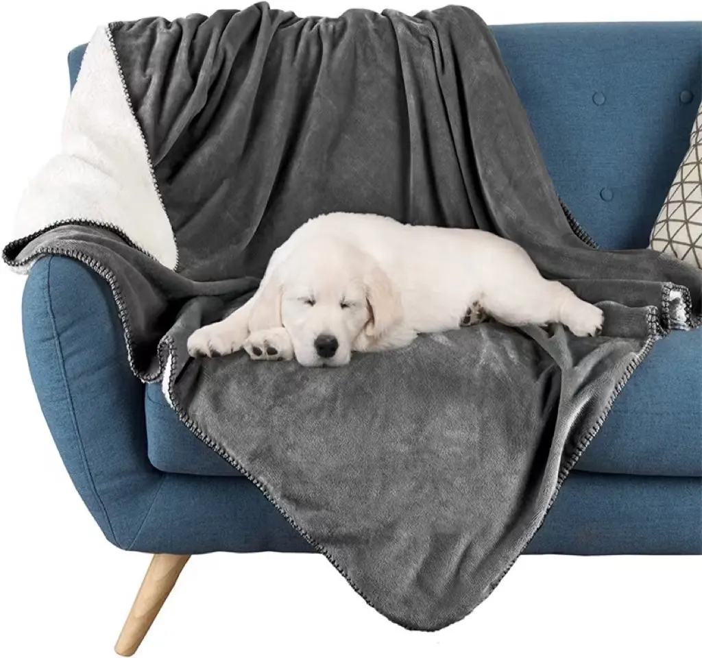 Su geçirmez evcil hayvan battaniyesi s yumuşak peluş atmak korur kanepe sandalyeler araba yatağı makine yıkanabilir evcil hayvan battaniyesi