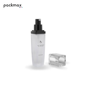 30ml premium grade glass bottle for lotion, <b>foundation</b>, and serum, complete with pump head - Product Image 2