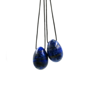 Œuf de Yoni en Cristal de Lapis Lazuli en Gros, Pierre Lisse, Outil de Massage Intime, Œufs de Yoga Thérapeutiques pour Soins Personnels et Vente au Détail
