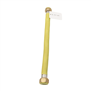 Vente directe d'usine de tuyau extensible de haute qualité <span class=keywords><strong>M</strong></span>/F tuyau de <span class=keywords><strong>gaz</strong></span> <span class=keywords><strong>flexible</strong></span> en acier inoxydable à revêtement jaune - Product Image 1