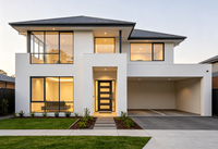 Villa à structure en acier à faible coût |   Maison duplex préfabriquée au design moderne