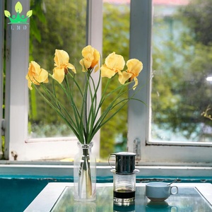 <span class=keywords><strong>Iris</strong></span> artificiel fleurs jaunes 23.6 "fleurs de soie de printemps avec des tiges flore pour centres de table de mariage fausses fleurs pour la décoration intérieure - Product Image 6
