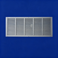 Grille de retour d'air rectangulaire fixe standard 30*12 de haute qualité à faible résistance au vent pour salle de machines CVC