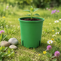 Grands pots suspendus en PP durables avec trou de drainage pour plantes d'intérieur/extérieur, pot de fleurs moderne en plastique pour jardin
