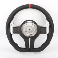 Volant sport en cuir à fond plat pour BMW, fabrication du fabricant, surpiqûres de précision, Série 3 E90 E91 E92