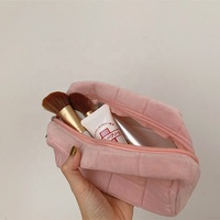 Sac à Cosmétiques en Fourrure Rose Accessoires de Voyage Promotionnels Personnalisables Vente en Gros Pochette de Maquillage pour Filles Petit Sac à Cosmétiques