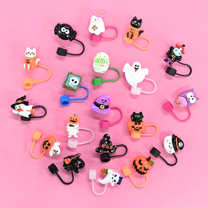 Halloween nhựa rơm Stopper cup rơm cap 40oz cup trang trí chống bụi Stopper 3D rơm Topper Bìa 10mm - Product Image 6