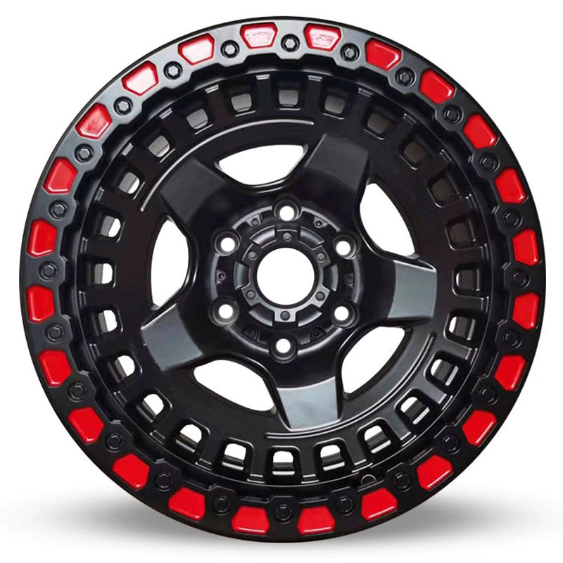 Noir mat + lèvre rouge