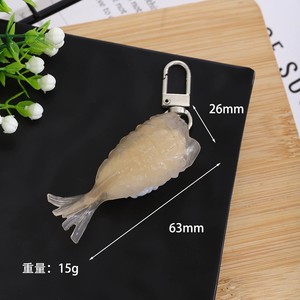 Llavero CHENXI de acrílico y goma con diseño de salmón de sushi de anime japonés, impermeable, ligero y flexible - Product Image 6
