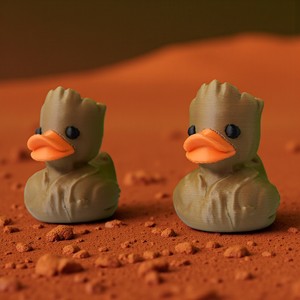 Vashine Jouets créatifs en forme de canard <span class=keywords><strong>Groot</strong></span> imprimés en 3D, décoration d'intérieur en PLA, collection de canards de dessin animé, matériau écologique, jouets amusants - Product Image 6