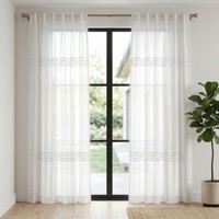 Voilages en tissu slub 140 GSM pour salon et hôtel, occultants et semi-occultants, haute protection UV