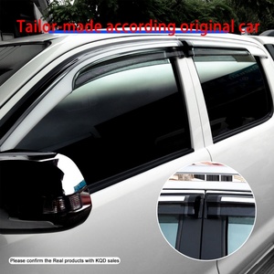KQD Brand PMMA Vent Car Parts Accessories <b>Sun</b> Visor Wind Deflector Rain Guard Window Visor for Toyota Fortuner 2012-2019 - Product Image 6