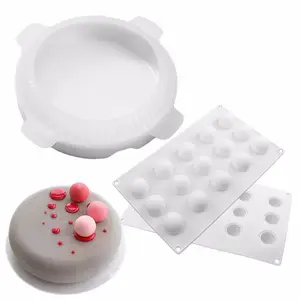 Popular food grade hot chocolate bomb ball silicone cake mold Baking cake mold silicone donut mold