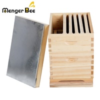 Ruche Menger Bee en pin australien et néo-zélandais, 2 couches, 20 mm d'épaisseur, non assemblée, 10 cadres, pour l'apiculture