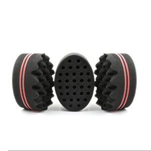 Éponge à boucler les cheveux Aimei en caoutchouc et plastique, ellipse 15-20cm, sans chaleur, en mousse PU, double face perforée - Product Image 1