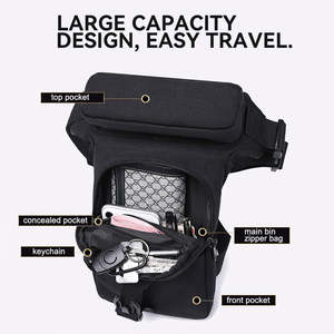 กระเป๋าคาดขาแบบยุทธวิธี Molle กันน้ำสำหรับผู้ชาย ใช้สำหรับกีฬากลางแจ้ง ปั่นจักรยาน ล่าสัตว์ วิ่งจ๊อกกิ้ง - Product Image 4