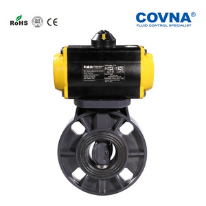 Strong Acid Corrosion-Resistant Pneumatic UPVC/Wafer Butterfly Valve with Plastic Flange Switch Regulating Valve for PP - Product Image 1