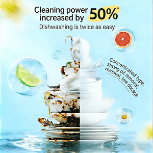 Dish Wash <strong>Liquid</strong> High Effective Oil Remover <strong>for</strong> Kitchen Use Fruit Vegetables Cleaner Hand Safe Concentrated Dish Power Removal - Product Image 3