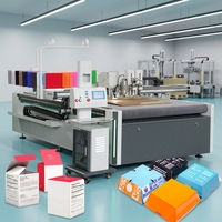 Machine de découpe à plat CNC automatique pour graphiques, découpeuse de feuilles de carton ondulé 2 plis