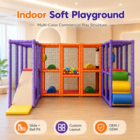 Aire de jeux intérieure pour enfants, château gonflable, maison de jeu portable, kit de zone de jeux à deux niveaux pour enfants, équipement de jeu avec ensemble personnalisé