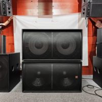 Subwoofer Doble de 18 Pulgadas y 1200W, Subwoofer de Bajos para DJ, Equipo de Audio